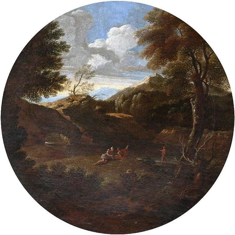 Paesaggio classico con figure - National Trust